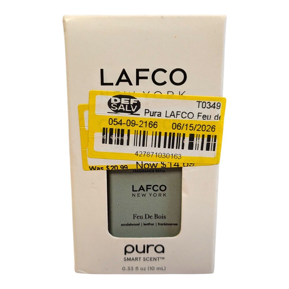 LAFCO New York Feu De Bois Pura Smart Scent Diffuser Refill Oil 0.33 oz
